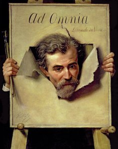 Ad Omnia Leonardo da Vinci, pensado para ser um auto-retrato do artista de Georges Melies